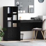 Cumpara ieftin Birou Stejar Negru 145.5 x 50 x 127 cm 2 buc.