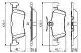 BOSCH 0 986 494 811 set placute frana,frana disc