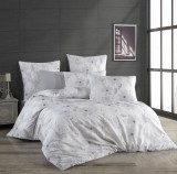 Cumpara ieftin Lenjerie de pat din bumbac 100%, dubla, cu 2 fete de perna, Valentini Bianco model Larissa