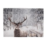 Cumpara ieftin Patura Peisaj Iarna poliester multicolor 130x170 cm