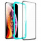 Folie Protectie Ecran ESR pentru Apple iPhone 11 / Apple iPhone XR, Sticla securizata, Full Face, Edge Glue, Shield 3D, Neagra