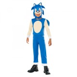 Cumpara ieftin Costum Sonic The Hedgehog Baieti 3-4 Ani (98-104 cm) - Salopeta si Masca - Licentiat