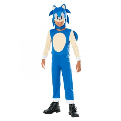 Costum Sonic - The Hedgehog pentru baieti 5-6 ani 110-116 cm foto