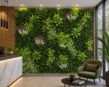 Cumpara ieftin PANOU DECORATIV PLANTE ARTIFICIALE 100 X 100 cm Model BELLIN B017