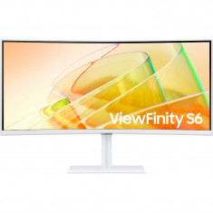 Monitor LED Samsung ViewFinity S6 S65TC LS34C650TAUXEN Curbat 34 inch UWQHD VA 5 ms 100 Hz Thunderbolt HDR FreeSync