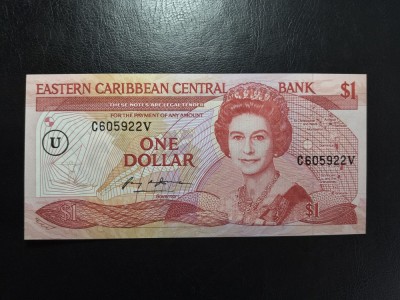 ANGUILLA 1 DOLAR 1985 UNC foto