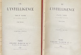 DE L&#039;INTELLIGENCE par H. TAINE, VOL I-II 1888