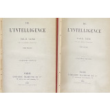 DE L&#039;INTELLIGENCE par H. TAINE, VOL I-II 1888
