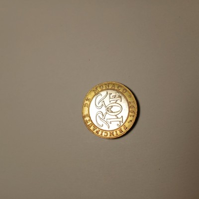 Di.135. Moneda 10 Franci Monaco foto
