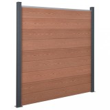 Set panouri pentru gard, maro, 180x186 cm, WPC GartenMobel Dekor, vidaXL