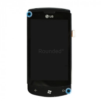 Modul display LG E900 Optimus 7, ansamblu digitizor piesa de schimb neagra DISPL foto