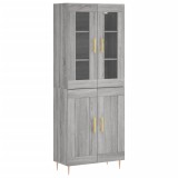 Cumpara ieftin Dulap inalt, gri sonoma, 69,5x34x180 cm, lemn compozit