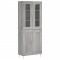 Dulap inalt, gri sonoma, 69,5x34x180 cm, lemn compozit