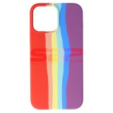 Husa Silicon Rainbow iPhone 13 Pro Max, High Copy, Protectie Premium, Model No. 01