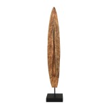 Cumpara ieftin Decoratiune de masa Thalon din lemn de mango natural si fier 12.5x9x70 cm