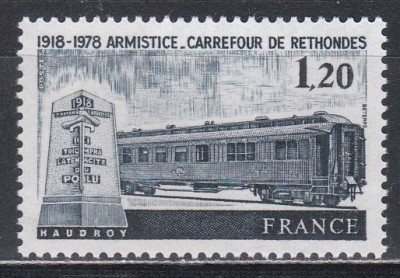 Franta 1978 - A 60-a aniversare a Armistițiului, MNH foto
