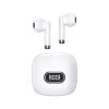 Casti wireless usams iaii15 series, tws, afisaj digital cu bluetooth 5.3, white
