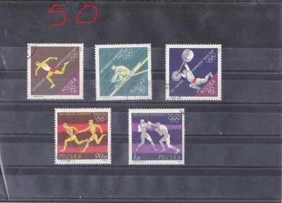 A12 S3 3 - Timbre foarte vechi - Polonia - Jocurile olimpice 1964 foto