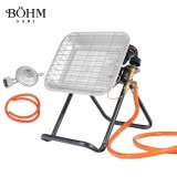 Incalzitor pe gaz GPL Bohm BF-009D-02, 4.5 kW , 20-80 mp + Regulator GPL + Furtun GPL 1.5 m