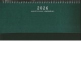 Agenda saptamanala tip planner 2026, 112 pagini, culoare verde