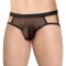 Chiloti Decupati Tip Jock, Negru, Marime Universala