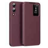 Husa tip carte Samsung Galaxy S25 Edge SmartView Series, rosu