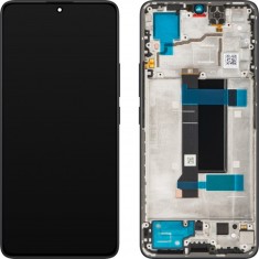 Display cu Touchscreen Xiaomi Poco X6 / Redmi Note 13 Pro 5G, cu Rama, Negru, Service Pack 5600020N1600 foto