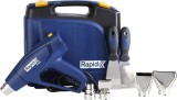 Pistol cu aer cald Rapid R1800, 1800 W, cu valiza, 4 duze si 2 raclete