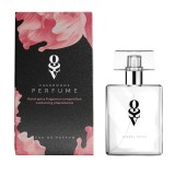 Parfum cu feromoni pentru femei OBSESSIVE Floral-Spicy, note de ambră, vanilie, iasomie și ylang-ylang, culoare corai, 30 ml
