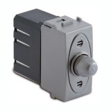 Dimmer pentru sarcina inductiva cu buton comutator, compatibil cu filtru RFI, 100-500W/230V~ AC, argintiu, Master