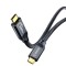 Cablu 100W 4K60Hz USB Type C - USB Type C 1m Gen2.2 20Gbps negru