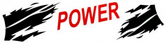 Abtibild &amp;quot; POWER &amp;quot; (scris rosu) AN13 TerraCars foto