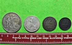 Rusia - URSS - 1924 - Lot 4 monede (inclusiv 2 monede argint) (272)