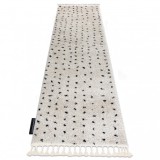 Covor, Traversa Berber SYLA B752 puncte cremă - pentru bucătărie, hol și coridor, 70x250 cm, Dreptunghi, Polipropilena
