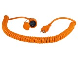 Prelungitor alimentare AS SCHWABE 3G2,5mm&sup2; PUR portocaliu 1 priză cod 70415