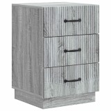 vidaXL Dulap de noapte Sonoma gri 43 x 41 x 63,5 cm Lemn prelucrat 895251