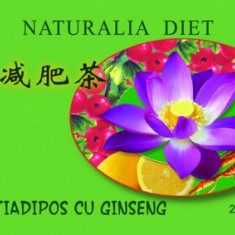 Ceai antiadipos cu Ginseng, 30dz, 2.5g, Naturalia Diet