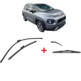 Set 3 stergatoare CITROEN C3 AIRCROSS II Van (2C_, 2R_) 2019, parbriz si luneta, Valeo Silencio