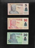 Set Bancnote Nigeria: 5, 10, 20 Naira, AUNC/UNC - Colectie Numismatica
