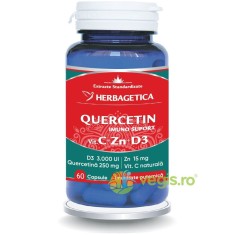Quercetin Imuno Suport (Vitamina C + Zn + D3) 60cps