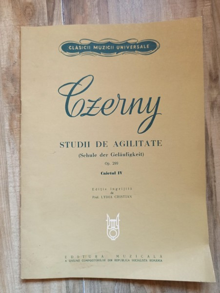 Lydia Cristian- C. Czerny - Studii de Agilitate