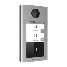 Panou exterior videointerfon TCP/IP pentru 2 familii, Wi-Fi 2.4GHz, control acces integrat - HIKVISION DS-KV8213-WME1