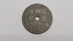 Belgia-25 Centimes 1943 foto
