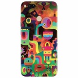 Husa silicon pentru Xiaomi Mi A1, Abstract Colorful Shapes