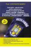 Teste grila - cultura civica pentru admiterea la scoala de politie - Constantin Marius