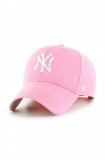 47brand sapca Mlb New York Yankees culoarea roz, cu imprimeu, 47 Brand