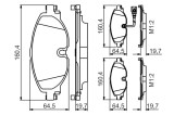 BOSCH 0 986 495 347 set placute frana,frana disc