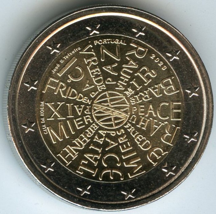 PORTUGALIA moneda 2 euro comemorativa 2023, UNC