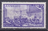 DB1 Italia 1948 35 Lire Express Aniversare 100 Ani de la Revolutie 1 v. MNH, Nestampilat