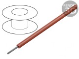 Cablu ThermoThin Cu 28AWG PFA 30,5m Roșu